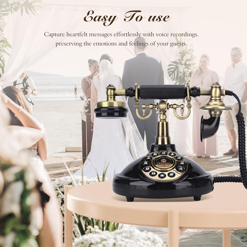 Black Audio Guestbook, Vintage Wedding Guestbook Alternative, Polaroid Audio - Picture 6 of 7